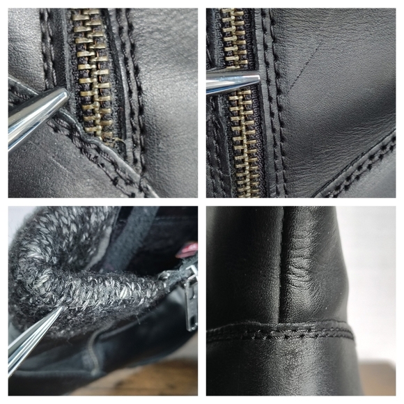 Cougar Black Winter Boots with Textured Upper and Chunky Sole - Picture 5 of 17